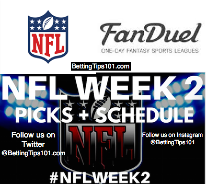 Week 2 NFL Lineups for FanDuel & DraftKings